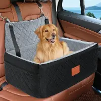 OEM Autostoel für mittelgroße und große Hunde bis 25 kg Waschbarer Sitz mit dicker Füllung und 2 Sicherheitsgurten