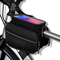 OEM Gepolstere Opbergtas für Mountainbike - Schwarz - 2,44 Zoll - TPU-Touchscreen - Regenabdeckung