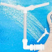 OEM Wasserspiel – Doppelstrahler Wasserfall – Verstellbar – 1,5 Zoll Anpassung – Für Ober- & Unterwasserpools