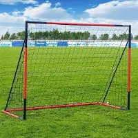 OEM Stahl-Fußballtor 3x2,5m 6x4m 8x6m für Kinder und Erwachsene, wetterfest, schnell zu montieren, dauerhafte Training, schweres Tor für Garten innen und außen