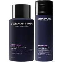 Sebastian No.Breaker Shampoo & Leave-In Cream Set - 280+145ml - 280+145ml