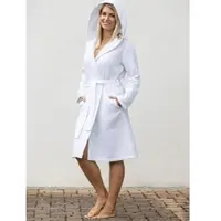 Framsohn Frottier Home Collection Damen Waffelpiqué Bademantel (Farbe: Niagara - Blau / Größe: S)