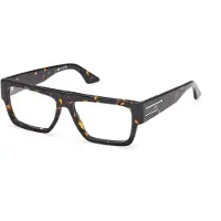 GCDS GD5052 54/15/145 Dunkel Havana Brille Front Acetat UNISEX GD5052