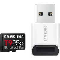 Samsung SD MicroSD Card 256GB SDXC T9 (2026) Reader retail