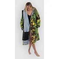 Dryrobe Advance Long Sleeve Surf Poncho green camo grey remix Gr. M