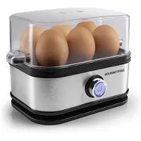 DS Produkte GOURMETmaxx Design-Eierkocher für 6 Eier mit Messbecher & Eierstecher - kompakt