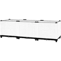 Markenlos Hochbeet 120x40x38 cm aus Polypropylen