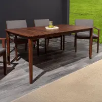 Riess Gartentisch KOPENHAGEN 160cm braun honey finish Akazie Massivholz Outdoor wetterfest 6 Personen