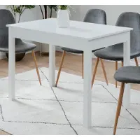 Furn.Design Esstisch "Prag" in Weiß 110 x 67 cm