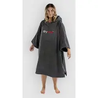 Dryrobe Towel Robe Organic Cotton Surf Poncho dark slate Gr. L