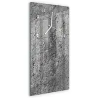 Tulup WANDUHR aus Glas 30x60 cm - Betonwand