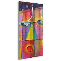 Tulup WANDUHR aus Glas 30x60 cm - Stück