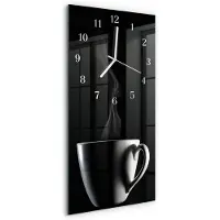 Tulup WANDUHR aus Glas 30x60 cm - Tasse