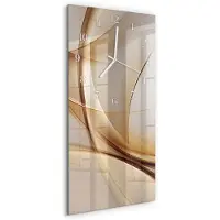 Tulup WANDUHR aus Glas 30x60 cm - Abstraktion