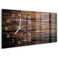 Tulup WANDUHR aus Glas 60x30 cm - Holz
