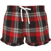 SF Women Damen Tartan Frill Lounge Shorts Schlafanzug SK082