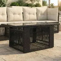 vidaXL Möbel Garten Lifting Up Tisch Schwarz 100 x 55 x 37 cm - Gartentische &53917