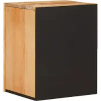 vidaXL Hängeschrank mit Tür Braun 38 x 33,5 x 48 cm Massivholz Mango