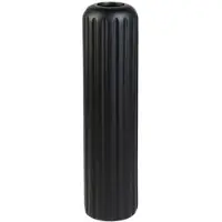 VIVANNO Bodenvase Verta 20 cm x 20 cm x 80 cm Wellenschwarz