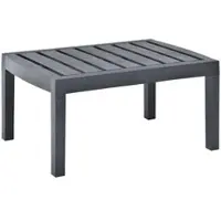 Furnicato Gartentisch Anthrazit 78x55x38 Cm Kunststoff
