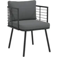 Furnicato Gartensessel Mit Kissen Schwarz Poly Rattan