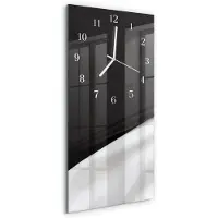 Tulup WANDUHR aus Glas 30x60 cm - Kontrast