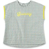 Sanetta Pure Mädchen T-Shirt blau kariert 128