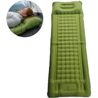 Dopwii Ultraleichte Camping Isomatte mit Fußpumpe 196x72x12 cm, Outdoor Luftmatratze 1 Person, faltbare Schlafmatte wasserdicht für Camping & Trekking
