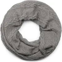 StyleBREAKER Strickschal "Feinstrick Loop mit Zopfmuster" 1 Stk.