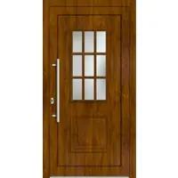 Haustuerenland.de Landhaustür mit Sprossenglas nach Maß "NATALIE" 71 mm Golden Oak holzähnlich innen öffnend DIN links