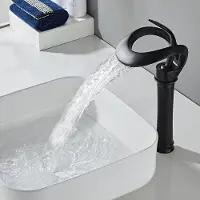OEM Kaltwasserhahn Schwarz, Hochdruck-WC-Kaltwasserhahn