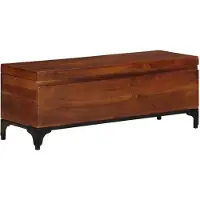 Syfax Aufbewahrungstruhe 110x35x41 cm Akazie Massivholz