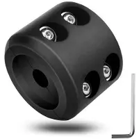 OEM Kabelhaakstopper - rubberen kabelbeschermer - geschikt für ATV, UTV, SUV, ORV - schützt vor Schaukeln und Verschleiß - inklusive Schraubenschlüssel - schwarz