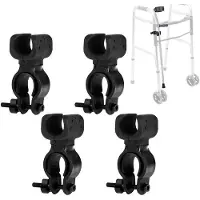 OEM Universal-4-Fach-Halter für Rollstuhl, Rollator, Fahrrad und Krücke - 8,3*4,5*3,3 cm - schwarz