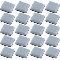 OEM Set aus 20 selbstklebenden Möbelgleitern 2,5 cm x 2,5 cm, für den Verschiebevorgang von Stühlen auf Teppich geeignet.
