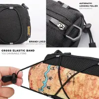 OEM Rennrad- und Mountainbike-Tasche mit Vorratsfach und Schultergurt - Fahrradtasche für Radtouren (schwarz)