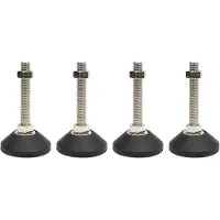 OEM Verstelbare meubelpoten, 4 M6 in hoogte verstelbare poten, geschikt voor tafels, stoelen, werkbanken, kasten (D30*M6*L30).