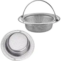 OEM Universal Gootsteenfilter - 2 Stück - RVS Gootsteenfilter mit Edelstahl - für die Waschschüssel