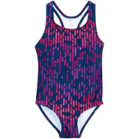 Playshoes Badeanzug in Dunkelblau/ Pink - 110/116