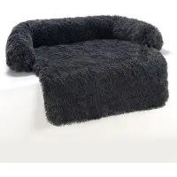 OEM Wintershutz für Hunde, tragbarer Hundebett, waschbarer Hundekorb, Hundebox, Hundeunterkunft, 105x95x15 cm, schwarz