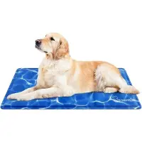 OEM Kühlmat für Hunde und Katzen (90 x 50 cm), kühle Hunde- und Katzenmatte mit nicht-giftigem Gel, selbstkühlendes Kissen, kalte Hunde-Decke, kaltes Gelpad für Hunde und Katzen