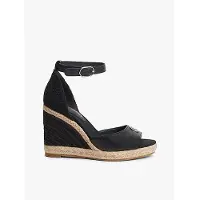 Tommy Hilfiger Espadrilles Plate High Wedge Espad FW0FW09517 Schwarz