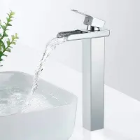 OEM Moderne badkamerkraan mit Chrom-Außen, Wasserhahn für Badewanne, G 3/8", Warm- und Kaltwasserfunktion