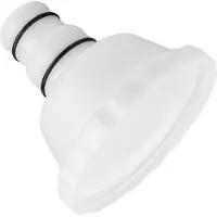 OEM Schwimmbad-Adapter - Schwimmbad-Skimmer-Anschluss - Schwimmbad-Reinigung - Effiziente Saugung - 3,8 cm und 3,2 cm - Weiß