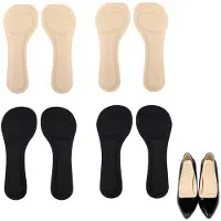 OEM Zweiteilige inlegzolen für Damen - selbstklebend - schweißabsorbierend - antislip - für Absätze, offene Zehen, Flachschuhe - schneidbar - 2 Farben