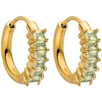Purelei Ohrringe Green Love Gold | Gr.: onesize