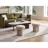Vente-unique Sitzhocker Kumboda Beige 41 cm