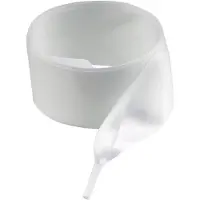 OEM Satijnen platte schoenveters - Wit - 4cm breed - 150cm - Ribbon veters