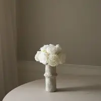Botané White Mini Peony Bouquet Kunstblumenstrauß