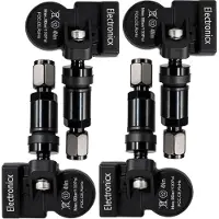 ELECTRONICX RDKS Sensor 433 MHz Metall Schwarz für Isuzu Taga 2017-2024 ▶ Reifendrucksensor TPMS Set - vorprogrammiert direkt montierbar